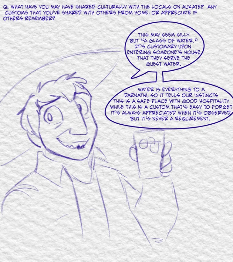 Ask the Cast #10 (2024) — Art by Foxena