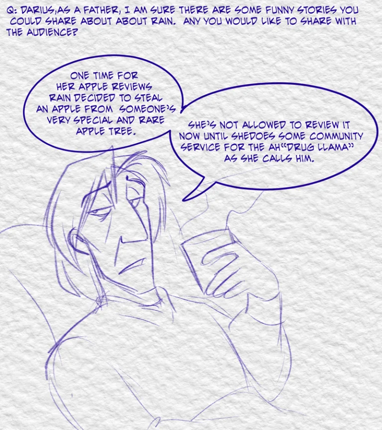 Ask the Cast #12 (2024) — Art by Foxena