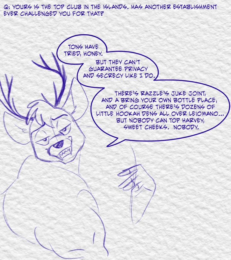 Ask the Cast #13 (2024) — Art by Foxena