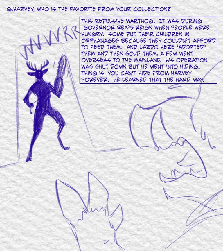 Ask the Cast #20 (2024) — Art by Foxena
