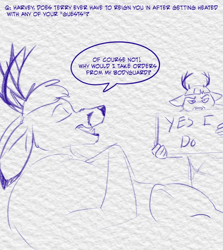 Ask the Cast #29 (2024) — Art by Foxena