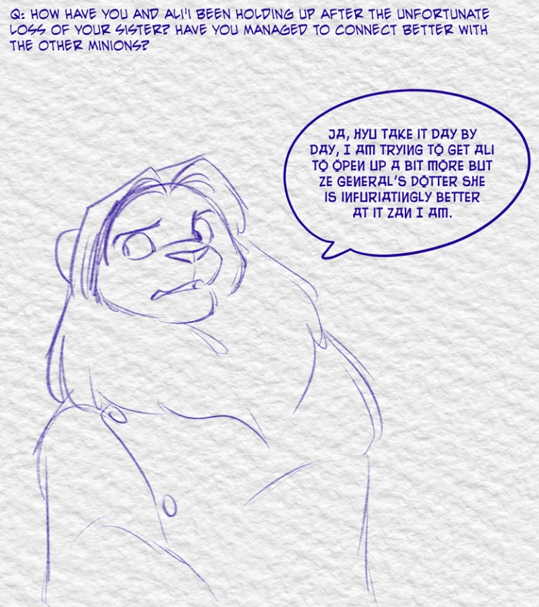 Ask the Cast #31 (2024) — Art by Foxena