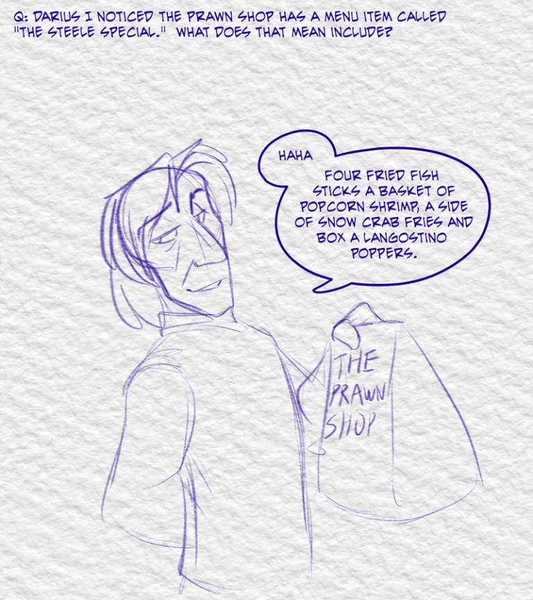 Ask the Cast #38 (2024) — Art by Foxena