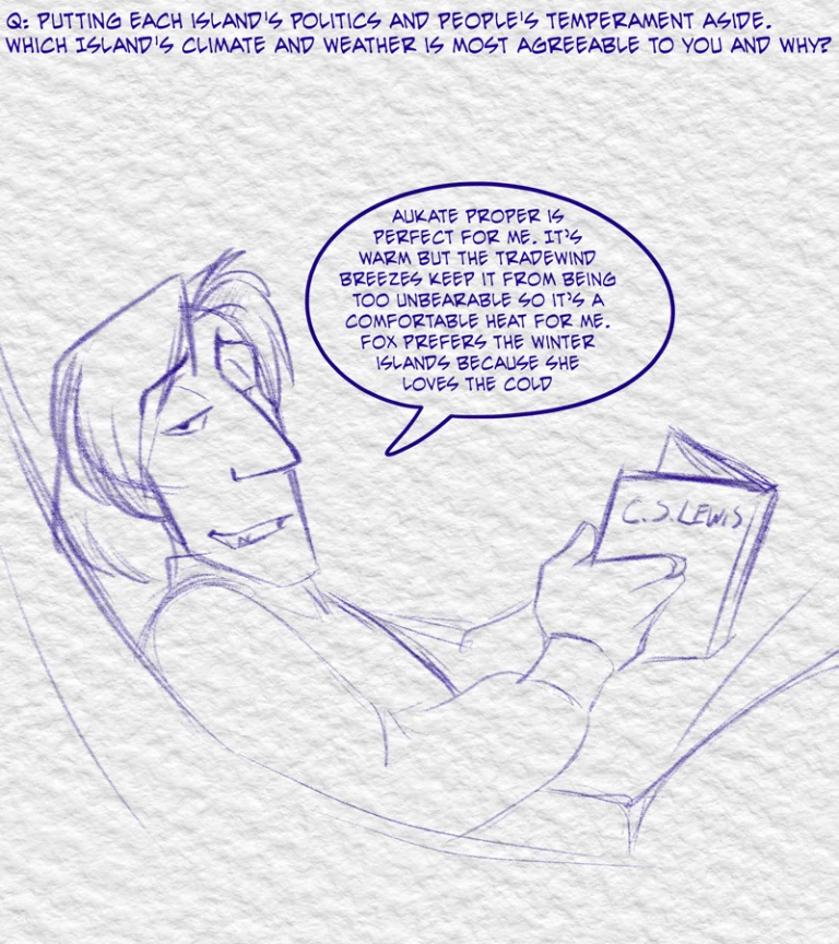 Ask the Cast #6 (2024) — Art by Foxena