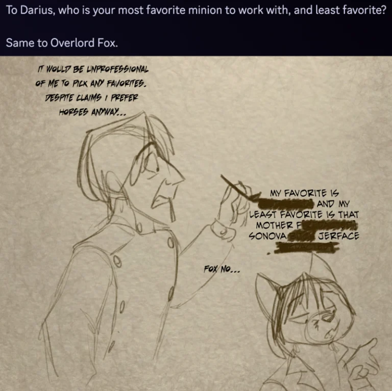 Ask the Cast #26 (2025) — Art by Foxena