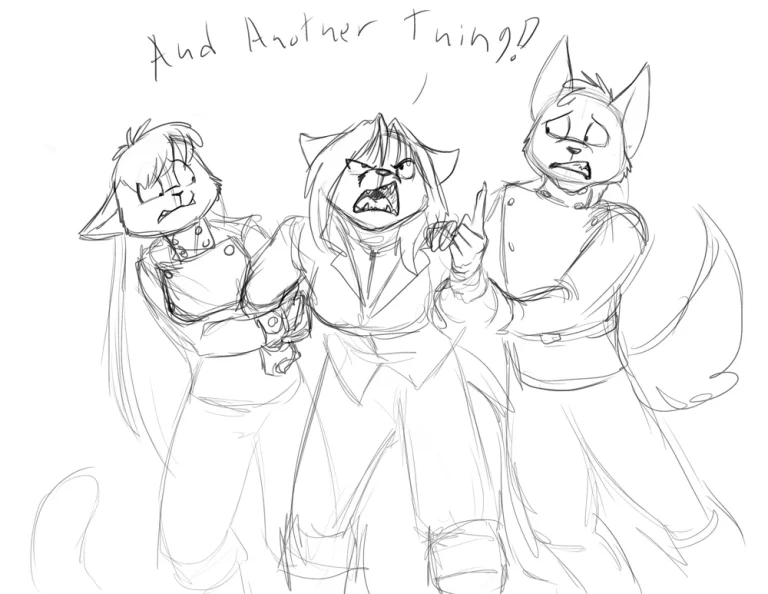 Overlord Fox held back from going feral. — Art by Foxena