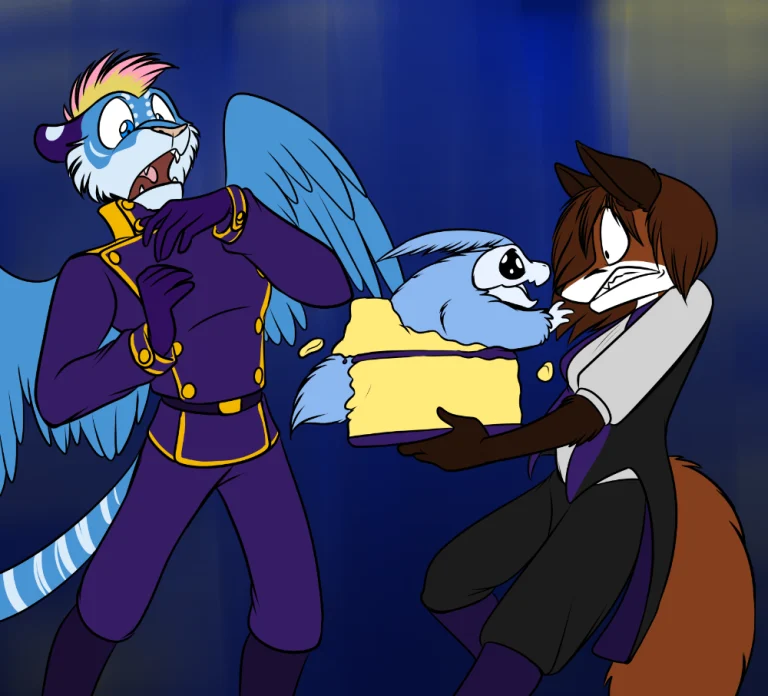 A chirr cake surprise! — Art by Foxena