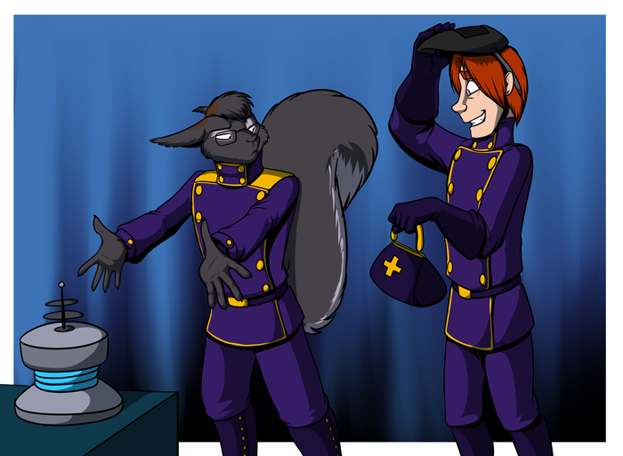 Silver has confidence this will go well! — Art by Foxena