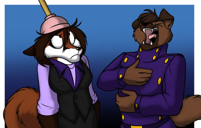 Pete was not seen for several days afterwards. — Art by Foxena