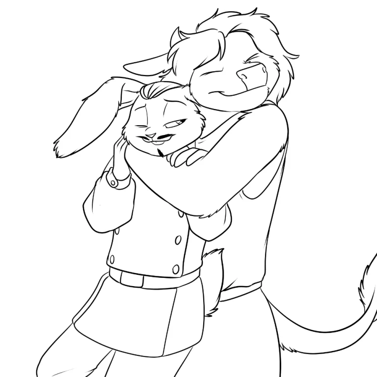 Giving your golem a hug. — Art by Foxena