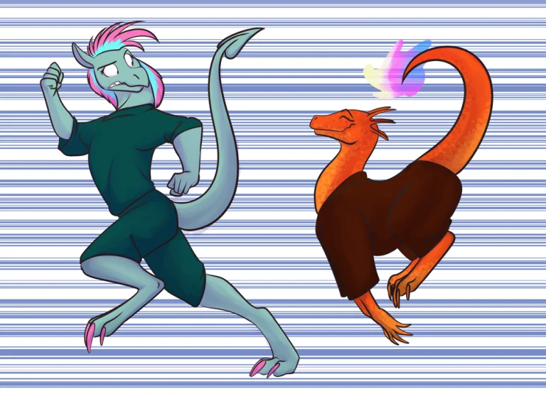 Taimat's shipping shenanigans finally catch up to her. — Art by Foxena