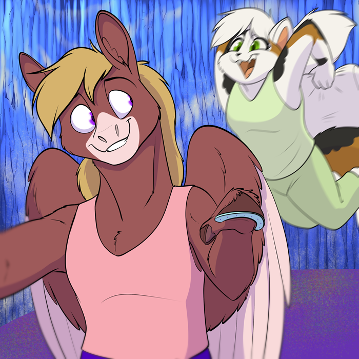 Rain's Instagram: Slumber party with Selene. — Art by Foxena
