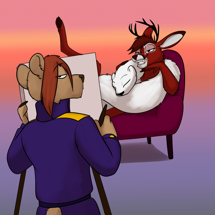 "Paint me like one of your french does!" — Art by Foxena