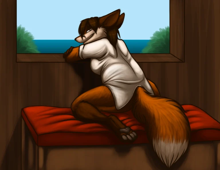 The Overlord being a tease. — Art by Foxena