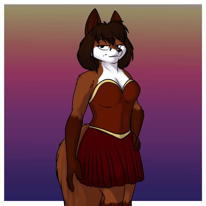 Fox dressed for the club. — Art by Foxena