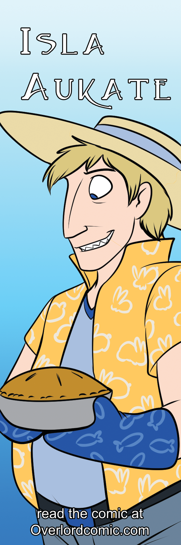 Aukate bookmark featuring Cobalt. — Art by Foxena