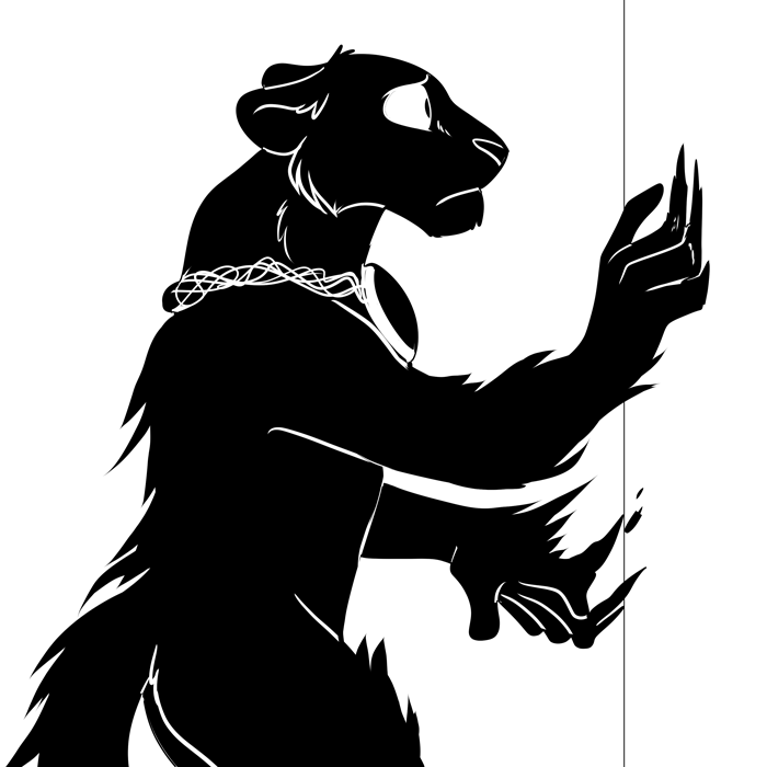 Inktober 2019 - Keeper of the shadow gem. — Art by Foxena