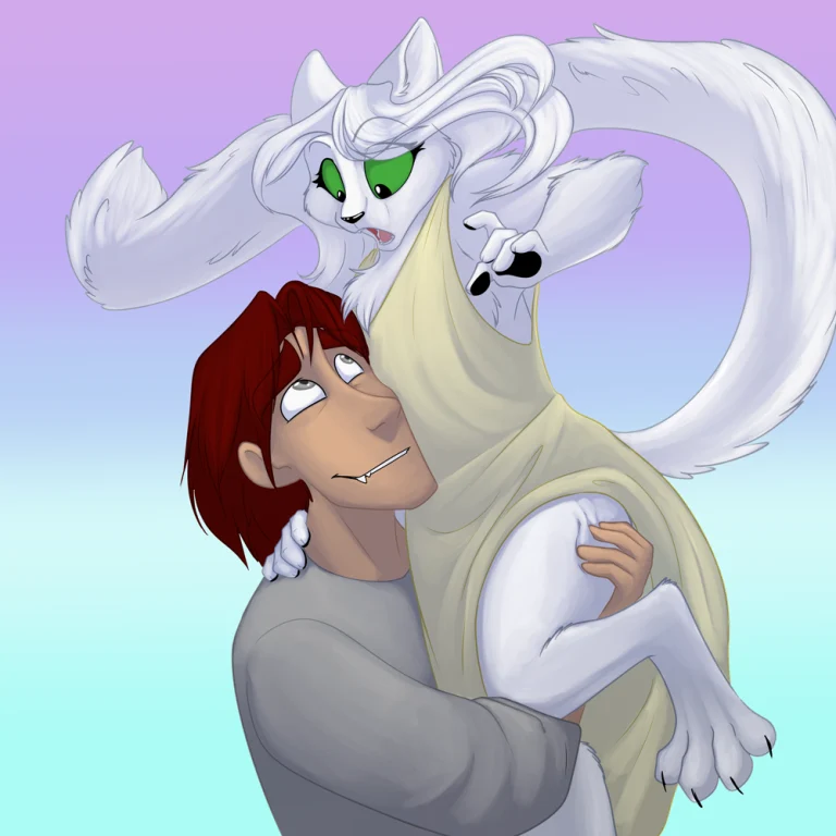 The graceful side of the cat wife. — Art by Foxena