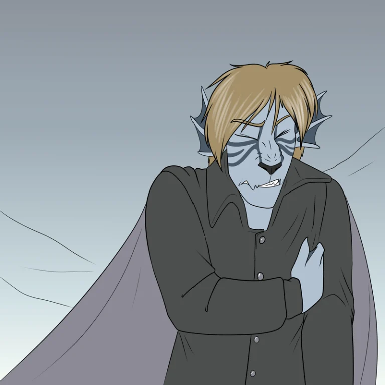 "I'll be back." — Art by Foxena