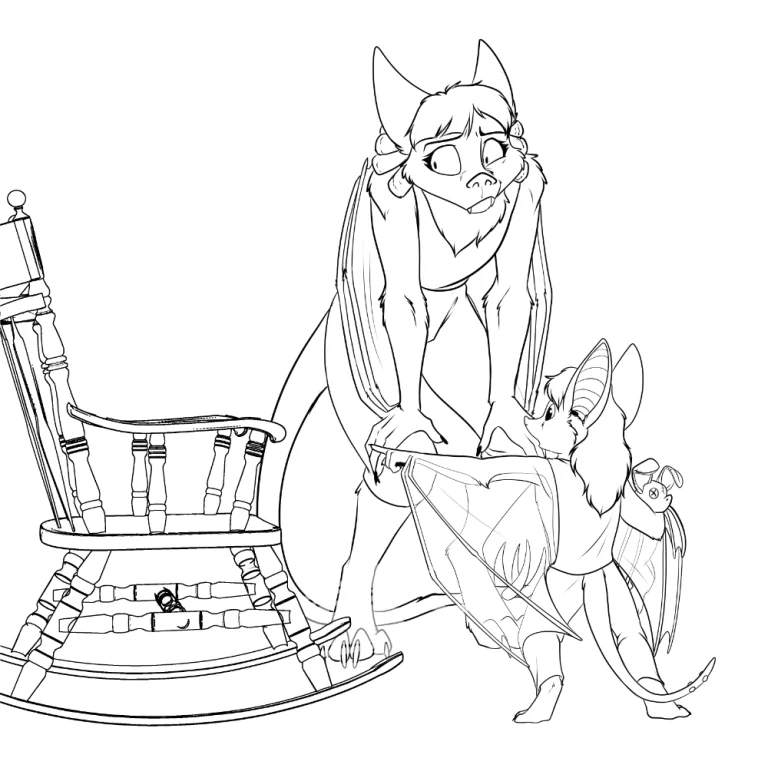 Peacekeeper and her grandma. — Art by Foxena