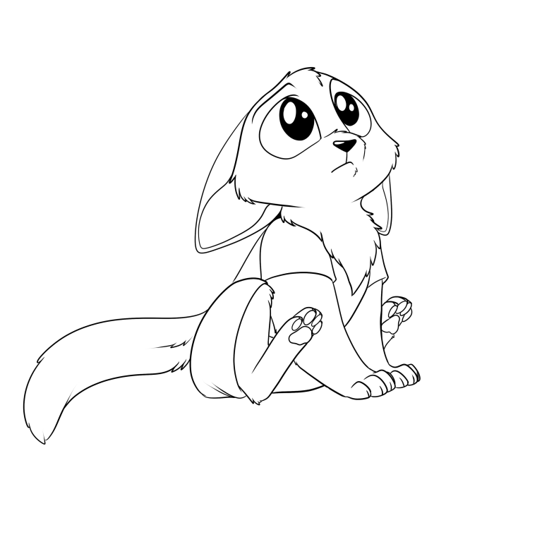 Artemis as a kitten. — Art by Foxena