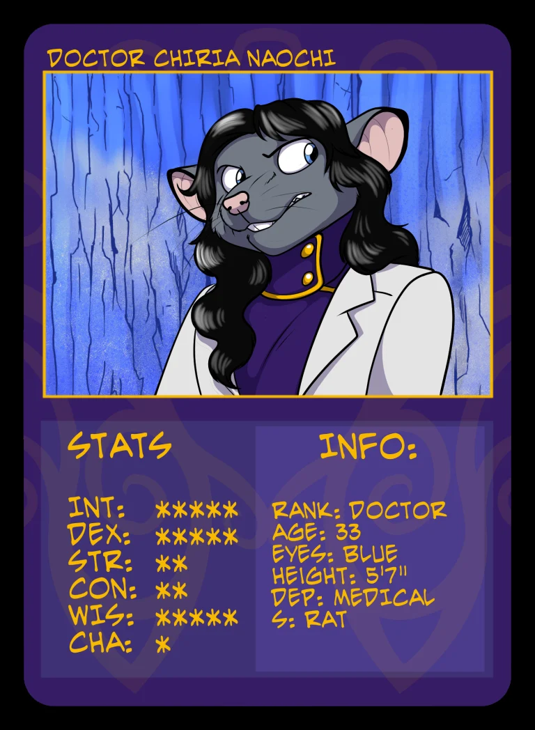 Minion trading card: Chiria Naochi — Art by Foxena