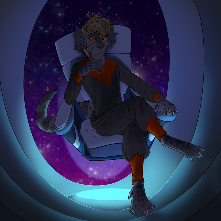 Commander Ferria, Darius's sister. — Art by Foxena